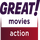 MT - GREAT! MOVIES ACTION logo